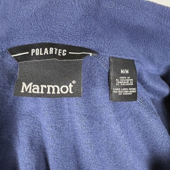 Marmot Polartec Navy Blue Half Zip - Men’s M - Picture 8 of 12